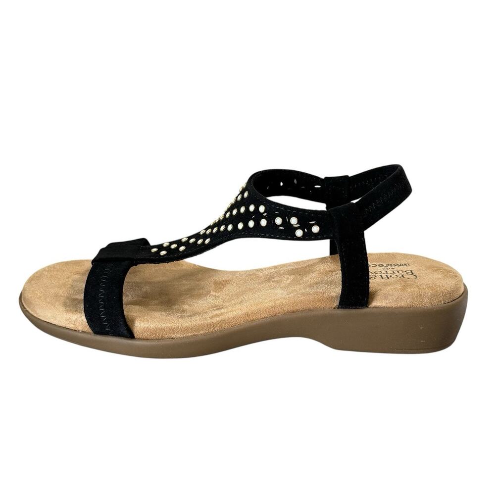 CROFT & BARROW Ortholite Comfort Women's Black & Diamanté Sandals Size /8 - Picture 6 of 12